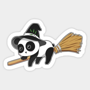 Panda Witch Sticker